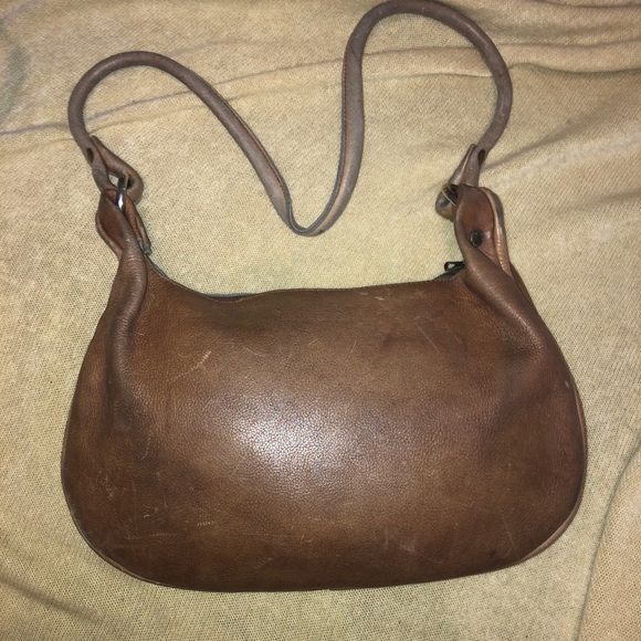 Bags Vintage Handmade Brown Leather Shoulder Bag Poshmark — free download